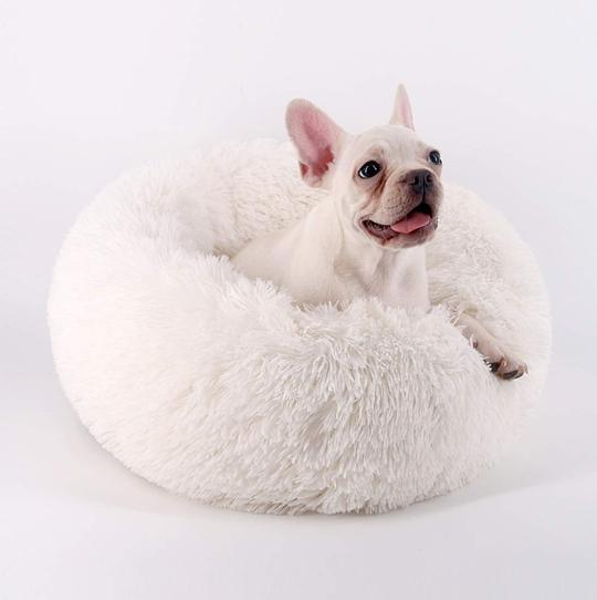 TheMuttStudio White Dog Bed
